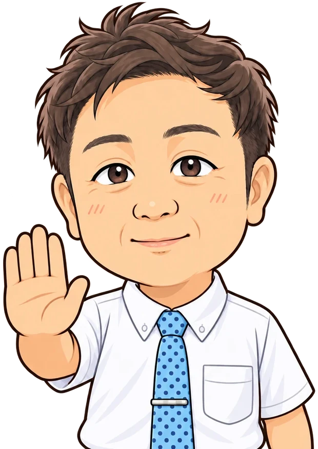 教習所塾のヒデさん（イラスト）
